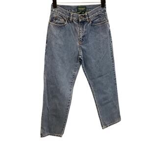 Vintage Ralph Lauren Womens High Rise Straight Jeans Size 2P 2 Petites 90s Crop